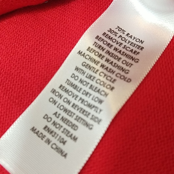 NWOT✨Kim Rogers Long-Sleeve Red Sweater Top sz L - Picture 7 of 8